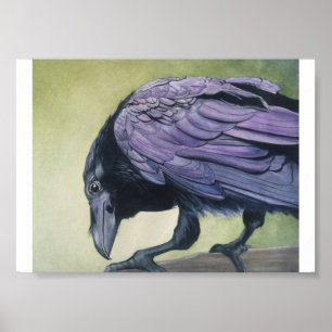 Diablo The Raven Crow Impression aquarelle sur pap