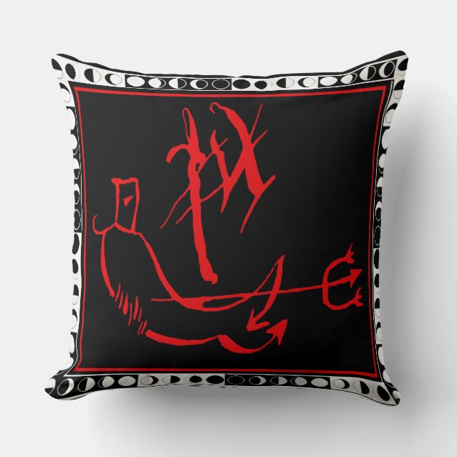 Diablo Throw Pillow (Front)