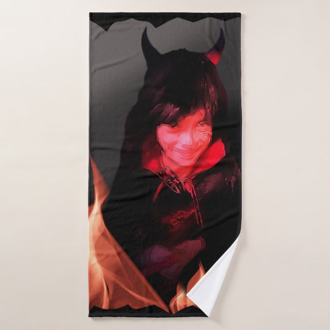 Diabolic Power of Halloween Bath Towel (Bath Towel)
