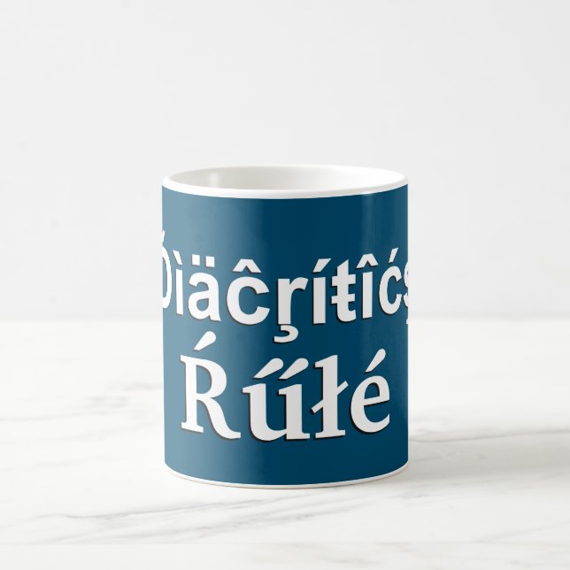 Diacritics Rule Coffee Mug (Center)