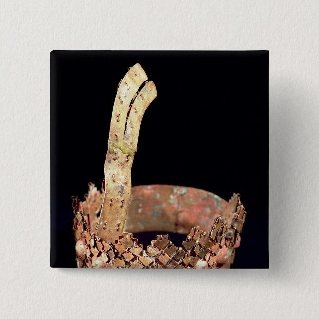 Diadem, Chimu 2 Inch Square Button (Front)
