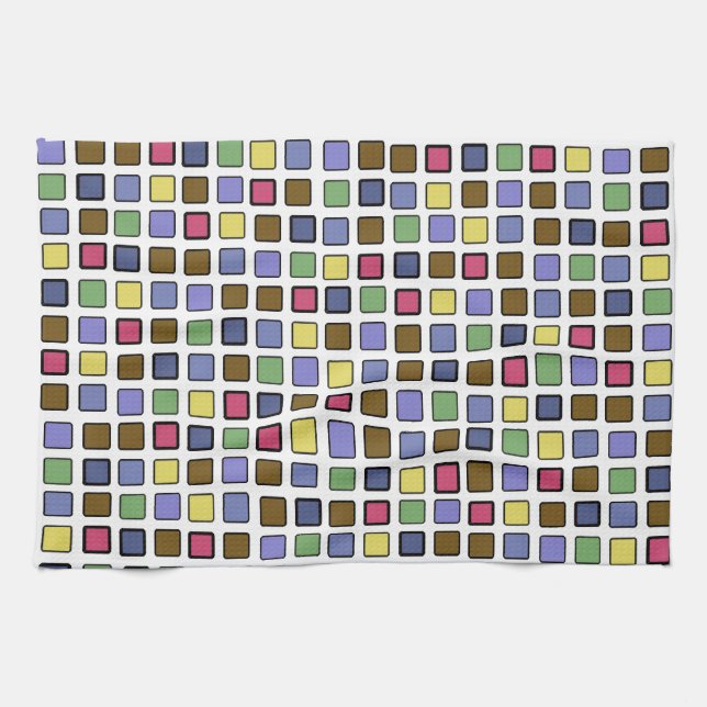 DIAG SQUARES Mixed Kitchen Towel (Horizontal)