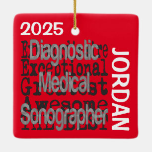 Diagnostic Medical Sonographer Extraordinaire Ceramic Ornament