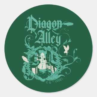 DIAGON ALLEY™ Vintage Graphic Classic Round Sticker
