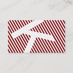 diagonal blinds garnet red business card