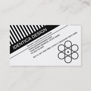 diagonal blinds loyalty punch card