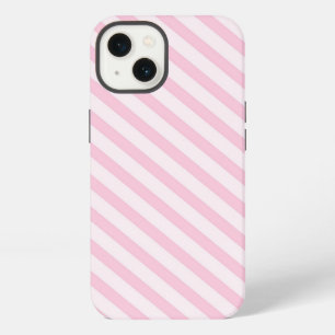 Diagonal Blossom Pink Stripes iPhone 13 Case