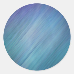 Diagonal Blue Rain Classic Round Sticker