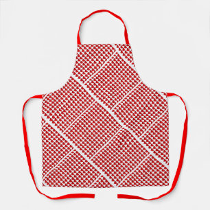Diagonal Hearts Design Apron
