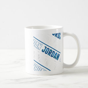 Diagonal Jordan Pattern Camo Pattern Blue Camoufla Coffee Mug