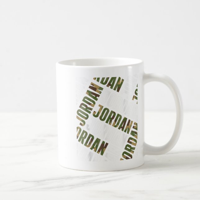 Diagonal Jordan Pattern Camo Pattern Camouflage  Coffee Mug (Right)