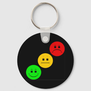 Diagonal Moody Stoplight Sans Stripe Keychain