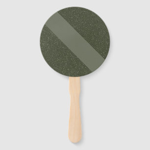 Diagonal Moss Green Custom Hand Fan