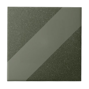 Diagonal Moss Green Custom Tile