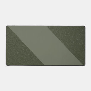 Diagonal Moss Green Desk Mat – Customizable
