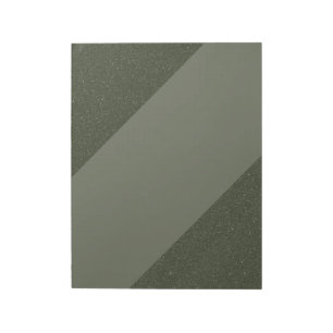 Diagonal Moss Green Notepad – Customizable Design