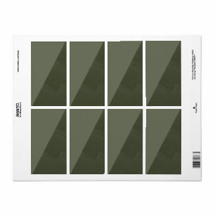 Diagonal Moss Green Return Labels