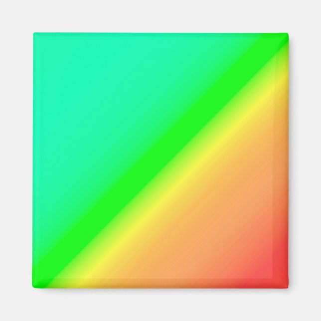 Diagonal Ombre Green Magnet (Front)