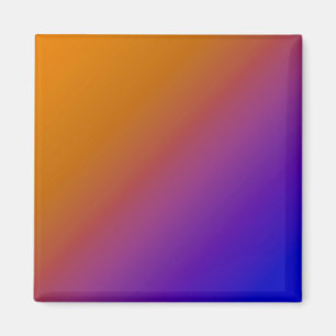 Diagonal Ombre Orange Magnet