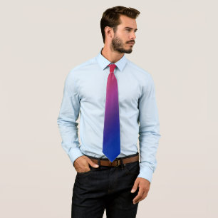 Diagonal Ombre Red Tie