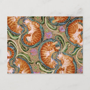 Diagonal Paisley Postcard