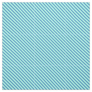 Diagonal pinstripes - aqua and navy fabric