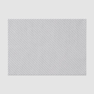 Diagonal pinstripes - white and black tissue paper