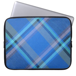 Diagonal Plaid Laptop Sleeve
