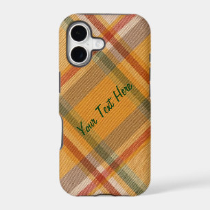 Diagonal Plaid With Text