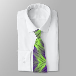 diagonal purple green gradient stripes pattern tie