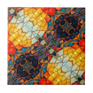 Diagonal Purple Tile