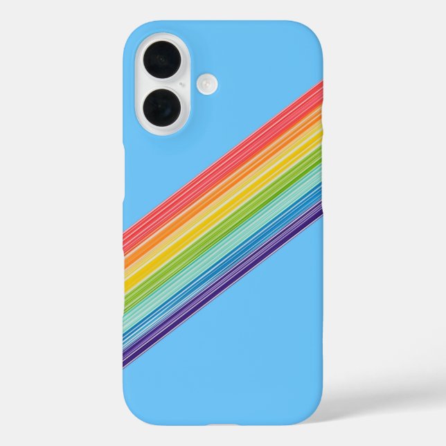 Diagonal rainbow stripes Case-Mate iPhone case (Back)