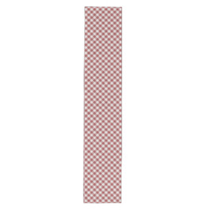 Diagonal Red Gingham Medium Table Runner