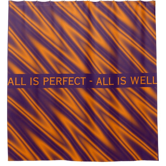 Diagonal Sinus Waves pattern - orange violet (Front)