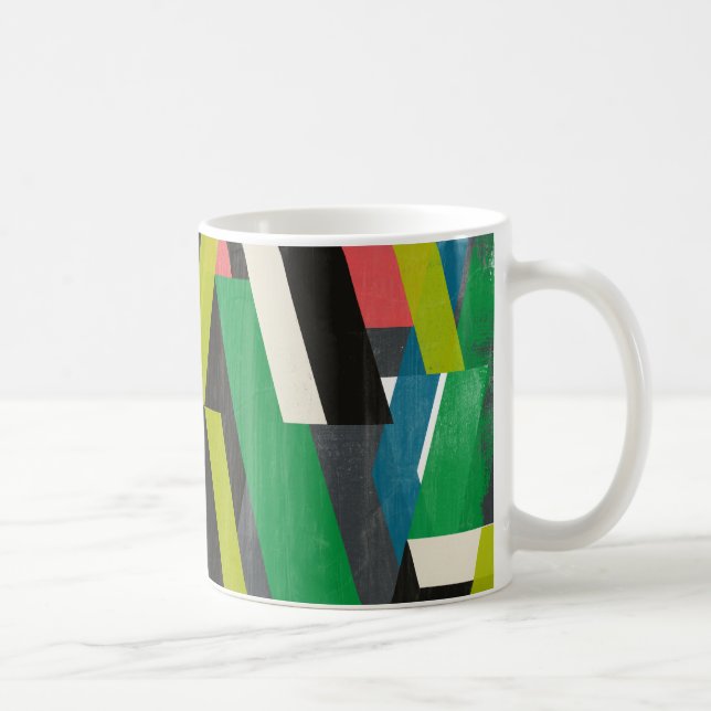 Diagonal Slipstream Pattern Coffee Mug (Right)