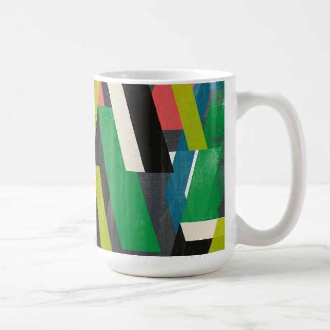 Diagonal Slipstream Pattern Coffee Mug (Right)