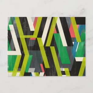 Diagonal Slipstream Pattern Postcard