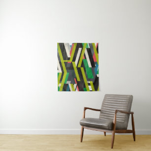 Diagonal Slipstream Pattern Tapestry