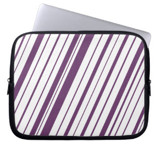 Diagonal Stripe ~Lavender Laptop Sleeve