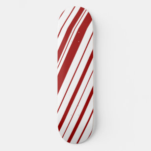 Diagonal Stripe ~ Maroon Skateboard