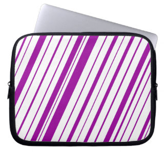 Diagonal Stripe ~ Purple Laptop Sleeve