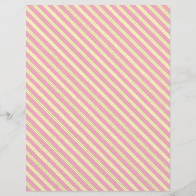 Diagonal Stripe Scrapbook Background Texture (Front)