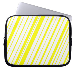 Diagonal Stripe ~Yellow Laptop Sleeve