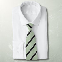 Diagonal striped black on green classic
