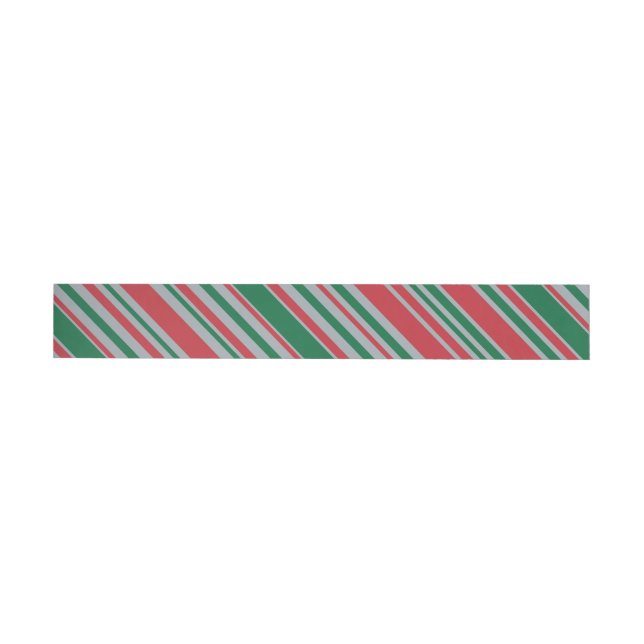 Diagonal stripes background wrap around label (Individual)