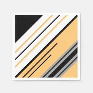 Diagonal stripes design napkin
