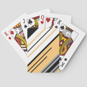 Diagonal stripes design playing cards