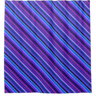 Diagonal stripes in blue and purple