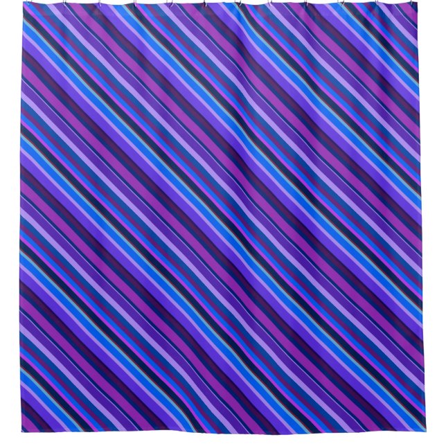 Diagonal stripes in blue and purple (Front)