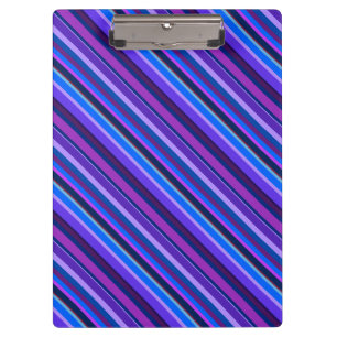 Diagonal stripes in blue and purple clipboard